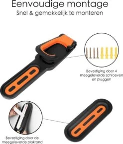 Fiets Ophangbeugel - Zwart / Oranje - Cycling WallMount - Muurhouder Fiets - Muurbeugel Wandhouder Wandbeugel - Muurbevestiging Ophangsysteem - Muur Houder Fietsbeugel Fietshaak 7 Fiets Ophangbeugel - Zwart / Oranje - Cycling WallMount - Muurhouder Fiets - Muurbeugel Wandhouder Wandbeugel - Muurbevestiging Ophangsysteem - Muur Houder Fietsbeugel Fietshaak -Fietsaccessoire Winkel 1023x1200