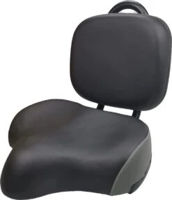 Merkloos Rugleuning Zadel - Fietszadel Met Rugleuning - Oversized - Comfortabel Zacht Zadel - Met PU Kussen -Fietsaccessoire Winkel 1028x1200 3