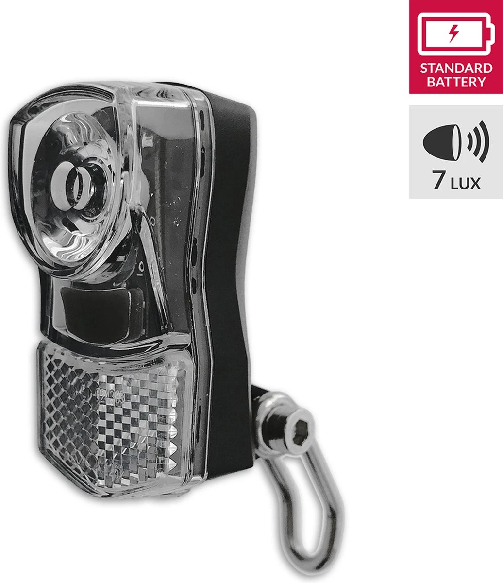 Lynx Koplamp Batterij 7 Lux Led Zwart Lynx Koplamp Batterij 7 Lux Led Zwart -Fietsaccessoire Winkel