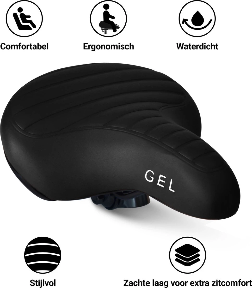 Philippe Sail Fietszadel Black Ribbed, stijlvol en comfortabel zadel voor veel fietsplezier, ergonomisch, zacht, GEL zadel Philippe Sail Fietszadel Black Ribbed, Stijlvol En Comfortabel Zadel Voor Veel Fietsplezier, Ergonomisch, Zacht, GEL Zadel -Fietsaccessoire Winkel