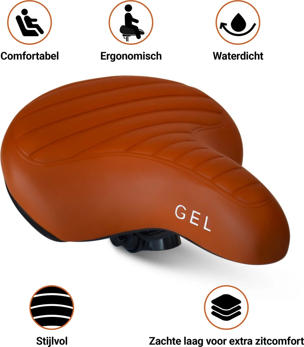 Fietszadel Karamel Bruin Ribbed, stijlvol en comfortabel zadel voor veel fietsplezier, ontworpen door PS Fietszadel Karamel Bruin Ribbed, Stijlvol En Comfortabel Zadel Voor Veel Fietsplezier, Ontworpen Door PS -Fietsaccessoire Winkel