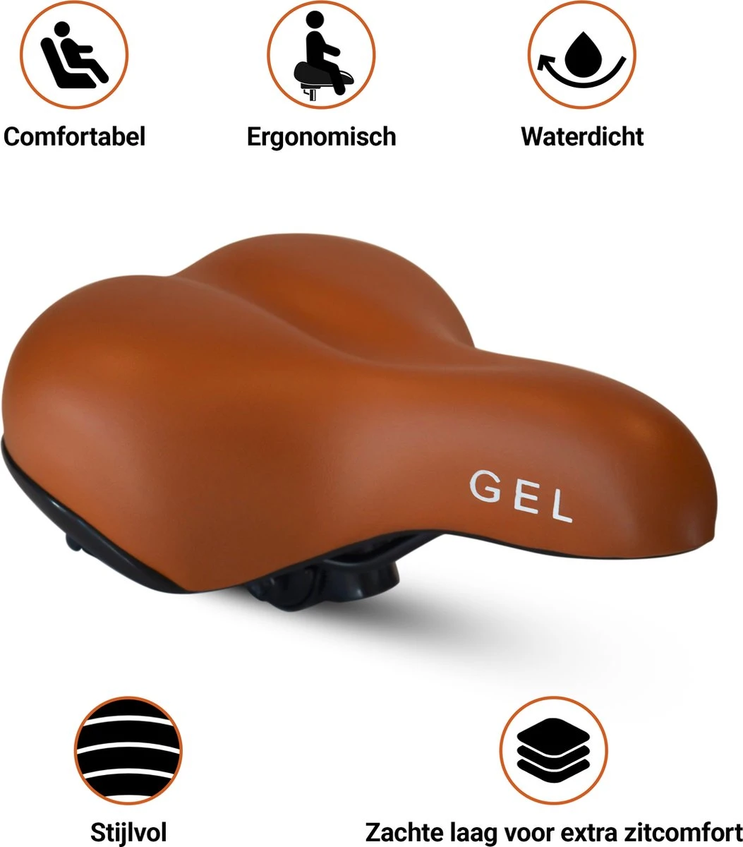 Fietszadel Karamel Bruin Smooth, stijlvol en comfortabel zadel voor veel fietsplezier by PS Fietszadel Karamel Bruin Smooth, Stijlvol En Comfortabel Zadel Voor Veel Fietsplezier By PS -Fietsaccessoire Winkel