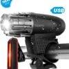 TIGIOO Fietslamp - Fietslampjes Set Koplamp - Fietslamp Voorlicht & Achterlicht USB Oplaadbaar -Fietsaccessoire Winkel 1057x1200