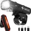 SWILIX ® - Fietsverlichting Set - Oplaadbare USB Led Fietslamp - Voor En Achter - Waterdicht - 4 Lichtstanden - Zwart -Fietsaccessoire Winkel 1058x1200 1