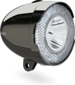 AXA 706 15 Lux - Fietslamp Voorlicht - LED Koplamp - Fietsverlichting Op Batterij - Chrome