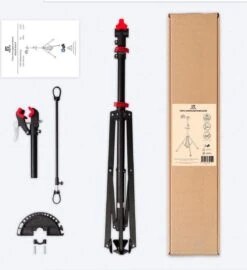 LifeGoods Fiets Montagestandaard - Fietsreparatie Racefiets / MTB - Incl. Stuurhouder - Zwart/Rood -Fietsaccessoire Winkel 1097x1200