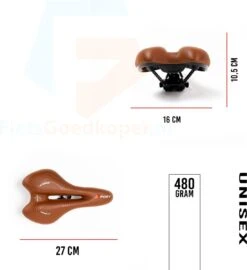 Voltano Sport Trekking Fietszadel - Comfortabel Gel Zadel - Met Uitsparing - Inclusief Zadelstrop - 100% Waterdicht - Unisex - Bruin 4 Voltano Sport Trekking Fietszadel - Comfortabel Gel Zadel - Met Uitsparing - Inclusief Zadelstrop - 100% Waterdicht - Unisex - Bruin -Fietsaccessoire Winkel 1099x1200 1