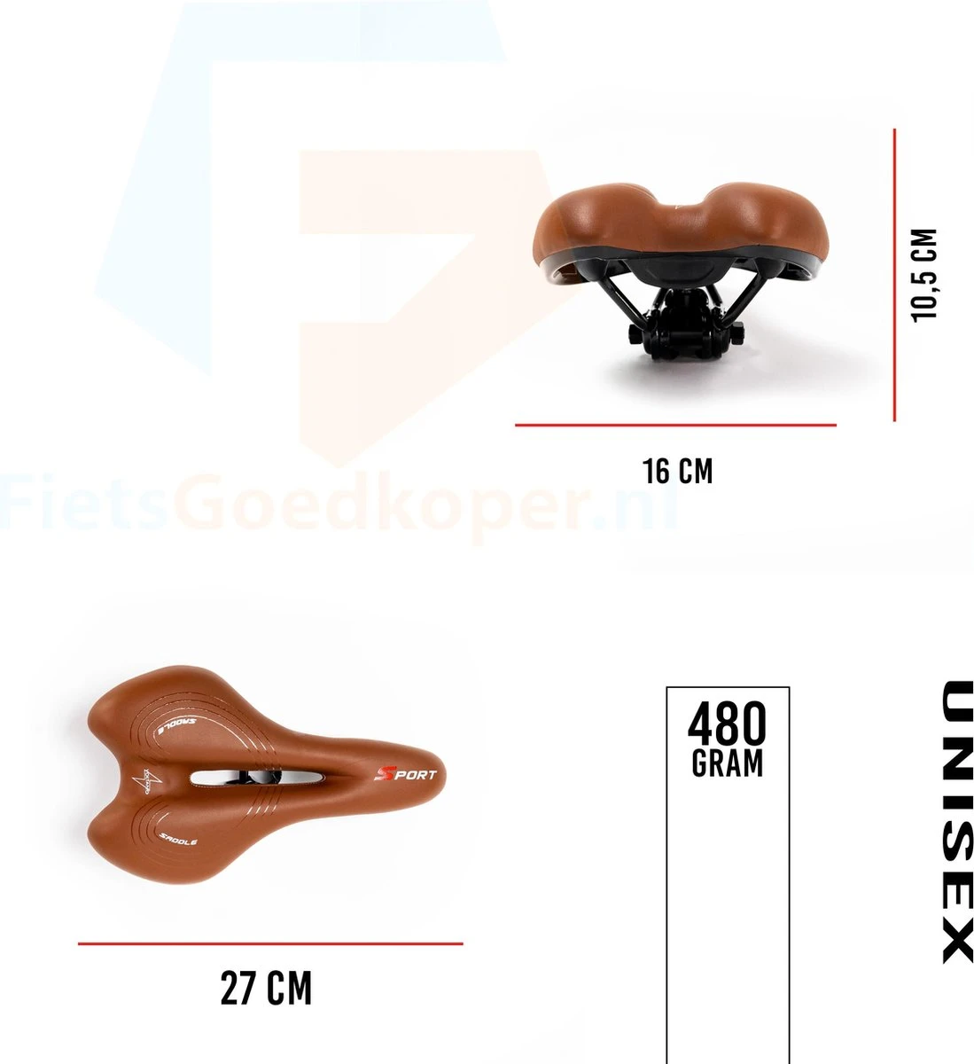 Voltano Sport Trekking Fietszadel - Comfortabel Gel Zadel - Met Uitsparing - Inclusief Zadelstrop - 100% Waterdicht - Unisex - Bruin Voltano Sport Trekking Fietszadel - Comfortabel Gel Zadel - Met Uitsparing - Inclusief Zadelstrop - 100% Waterdicht - Unisex - Bruin -Fietsaccessoire Winkel 1099x1200 1