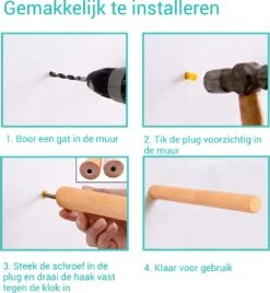 Fiets Ophangsysteem Van Massief Beukenhout | 2 Stuks | 32cm | Ophangbeugel | Muurbeugel Fiets | &ERGY -Fietsaccessoire Winkel 1108x1200