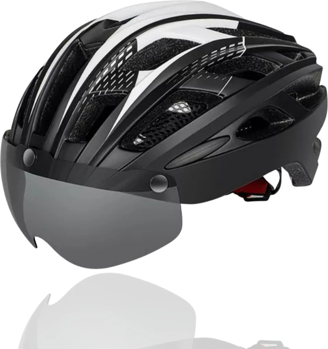 Rebela | Fietshelm | Helm | Hoofdbescherming | Sport Lights Matt Zwart- Wit | Heren-Dames | Medium 54/62cm Rebela | Fietshelm | Helm | Hoofdbescherming | Sport Lights Matt Zwart- Wit | Heren-Dames | Medium 54/62cm -Fietsaccessoire Winkel 1126x1200 1