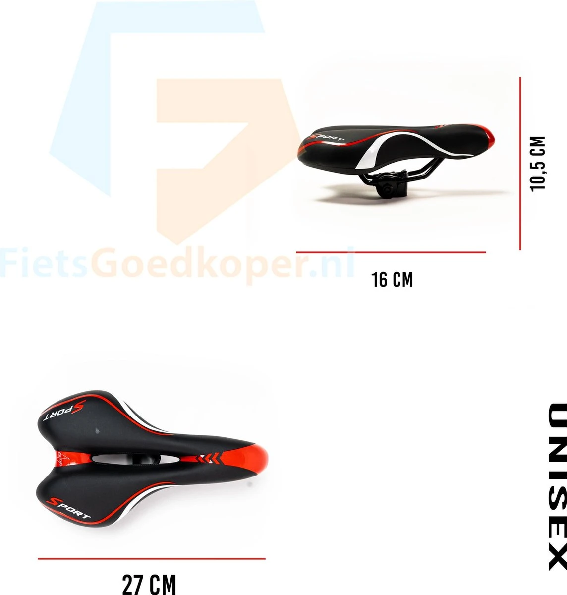 Voltano Sport Fietszadel – Gel Trekking Zadel – Met Uitsparing – Unisex - Zwart / Rood - Incl. Gratis Zadelstrop Voltano Sport Fietszadel – Gel Trekking Zadel – Met Uitsparing – Unisex - Zwart / Rood - Incl. Gratis Zadelstrop -Fietsaccessoire Winkel 1144x1200 3