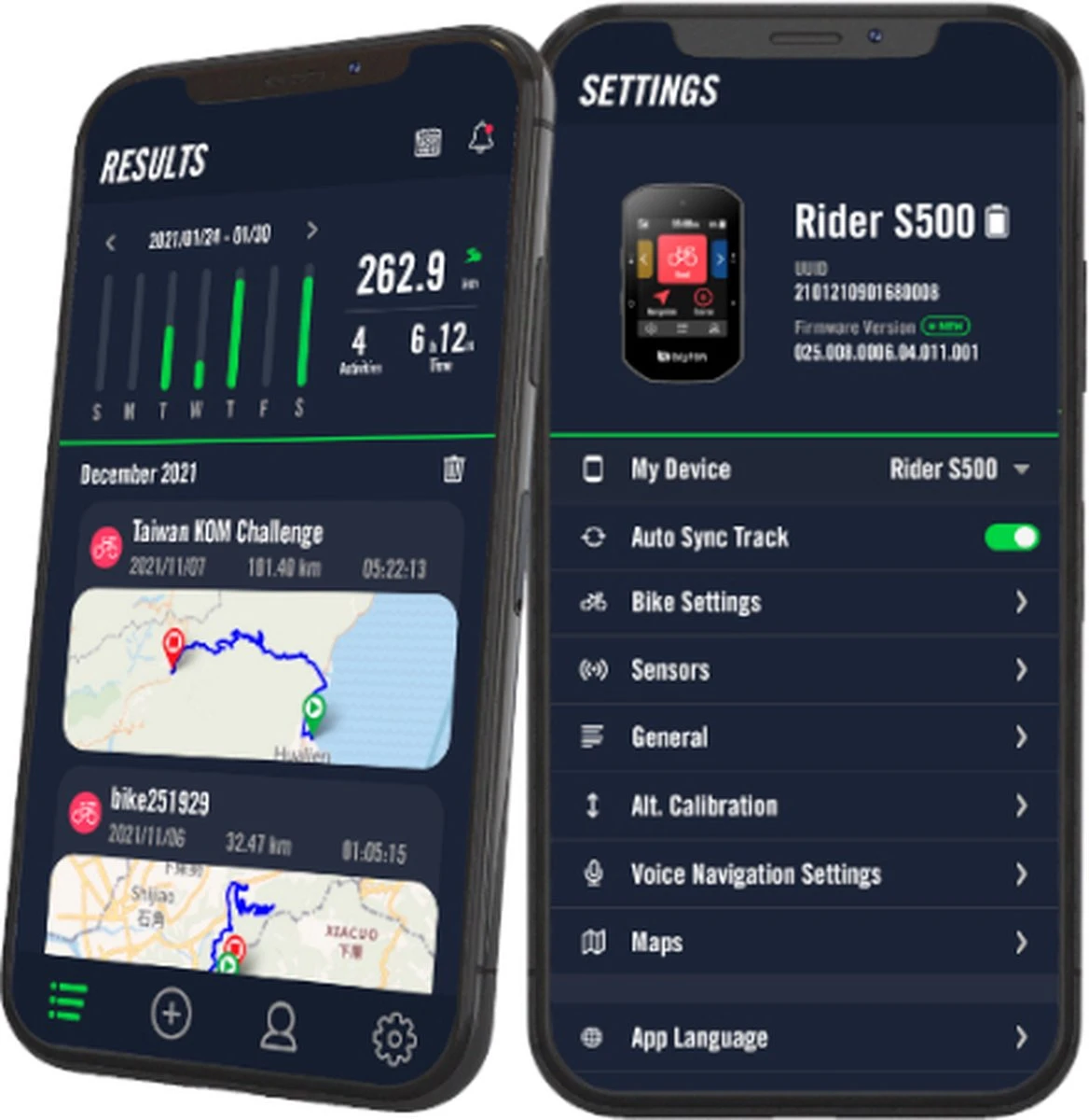 Bryton Rider S500 E - Fietscomputer Bryton Rider S500 E - Fietscomputer -Fietsaccessoire Winkel 1168x1200 4