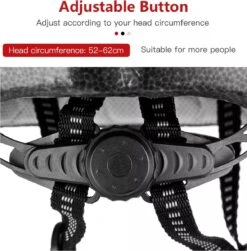 Zacro Fietshelm - Met Bril En Waarschuwingslampje - Nacht Veiligheidshelmen Fietshelm - Voor Volwassenen, MTB, Stadsfietsen - Wit En Zwart -Fietsaccessoire Winkel 1180x1200 4