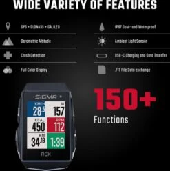 SIGMA SPORT ROX 11.1 EVO GPS Fietscomputer Incl. Stuurhouder, Zwart 9 SIGMA SPORT ROX 11.1 EVO GPS Fietscomputer Incl. Stuurhouder, Zwart -Fietsaccessoire Winkel 1195x1200 5
