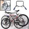 Merkloos Decopatent® Fiets Ophangsysteem Voor 2 Fietsen - Fietsenrek - Legplank Voor Helm - Fietshaak - Muurbeugel Fiets - Wandmontage -Fietsaccessoire Winkel 1198x1200 1