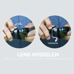 BBB Cycling FullView Fietsbril - Frameless Zonnebril - Wielrenbril Met 3 Lenzen - Glanzend Zwart - BSG-63 -Fietsaccessoire Winkel 1198x1200 16