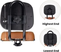 Merkloos Rugleuning Zadel - Fietszadel Met Rugleuning - Oversized - Comfortabel Zacht Zadel - Met PU Kussen -Fietsaccessoire Winkel 1200x1034 1