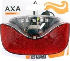 AXA Omega - Fiets Achterlicht - LED Fietsverlichting Op Batterij – Auto On/off Systeem - 50-80 Mm - Rood -Fietsaccessoire Winkel 1200x1034