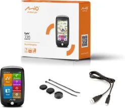 Mio Cyclo 220 Fietscomputer - Fietsnavigatie - Zwart -Fietsaccessoire Winkel 1200x1042