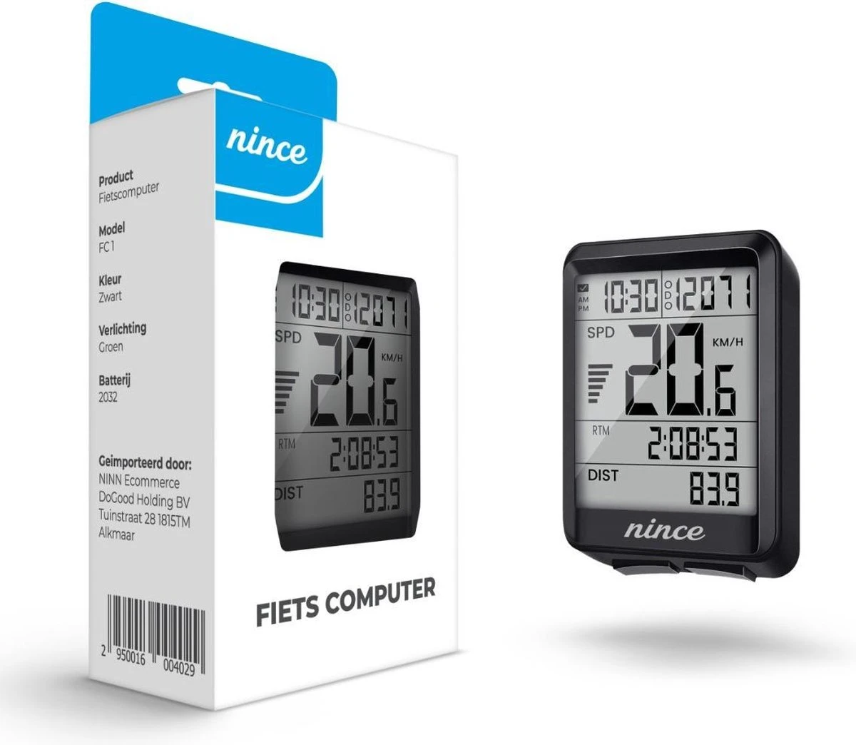 Nince Draadloze Fietscomputer van Hoge Kwaliteit 2022 Model - Fiets Computer Draadloos Waterdicht Nince Draadloze Fietscomputer Van Hoge Kwaliteit 2022 Model - Fiets Computer Draadloos Waterdicht -Fietsaccessoire Winkel