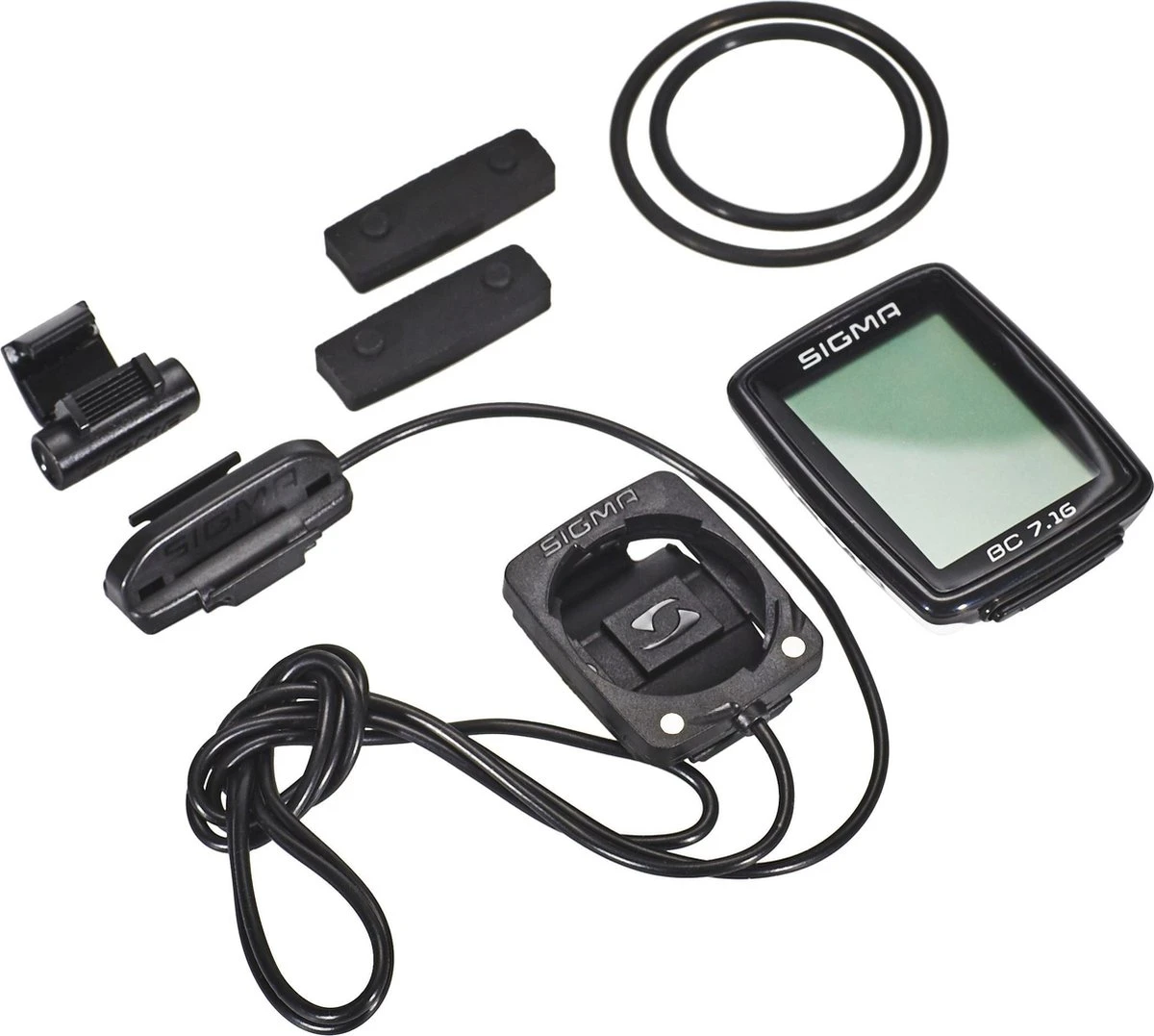Sigma fietscomputer BC 7.16 - Zwart Sigma Fietscomputer BC 7.16 - Zwart -Fietsaccessoire Winkel 1200x1077 1