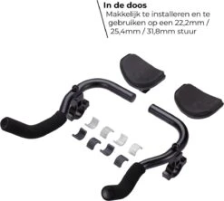 BBB Cycling AeroComfort Ligstuur - Verstelbaar - Aluminium - Opzetstuur Met Armsteun - Zwart - 22.2-31.8mm - BHB-59 -Fietsaccessoire Winkel 1200x1078 1