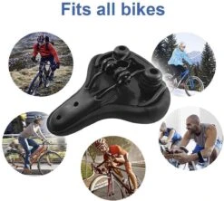 FIEZIO Fietszadel Ergonomisch Dual Shock Memory Foam Zwart Unisex Dames Heren - Extra Comfortabel - Fiets Zadel 5 FIEZIO Fietszadel Ergonomisch Dual Shock Memory Foam Zwart Unisex Dames Heren - Extra Comfortabel - Fiets Zadel -Fietsaccessoire Winkel 1200x1078