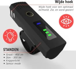 Trustic EVO | Fietsverlichting | Oplaadbaar | Fietslamp | Verschillende Standen | Licht Sensor | Waterbestendig | Set -Fietsaccessoire Winkel 1200x1082