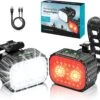 Inlustro Fietslamp Set - Voorlicht / Achterlicht - LED Fietslampjes Rood En Wit - Fietslicht Koplamp - Waterdicht - USB Oplaadbaar -Fietsaccessoire Winkel 1200x1092 2