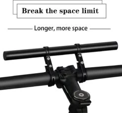 DrPhone EF1 – Verlengstuk Voor Fietsstuur – 30 CM Lang – Uitbreiding Frame – Gemakkelijk Te Installeren - Zwart -Fietsaccessoire Winkel 1200x1103 2