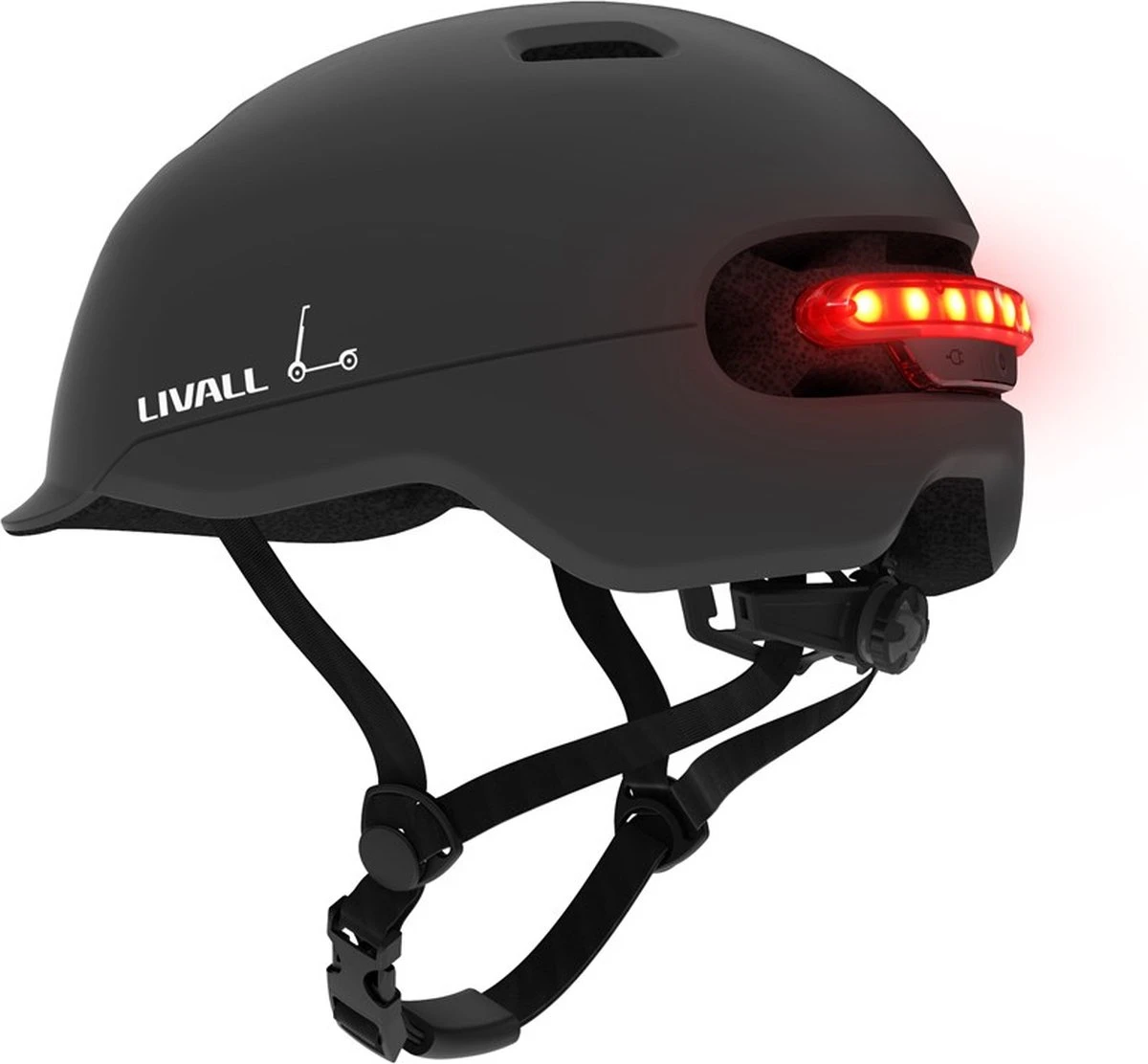 Livall C20 Black Large - (Smart) fietshelm - SOS funtie - Smart verlichting - Remlicht Livall C20 Black Large - (Smart) Fietshelm - SOS Funtie - Smart Verlichting - Remlicht -Fietsaccessoire Winkel 1200x1112 2