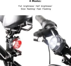 Merkloos LED Fietsverlichting USB Oplaadbaar - 4 Modes - Waterbestendig - Fietslicht - Fietslampjes -Fietsaccessoire Winkel 1200x1121 4