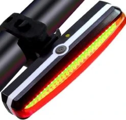 Merkloos LED Fiets Achterlicht USB Oplaadbare - Marktleider 110 Lumen Helderheid - IP65 Waterbestendig - Supersnel Installatie - Horizontaal Of Verticaal - Voor Zadel, Zadelpen Of Helm -Fietsaccessoire Winkel 1200x1137