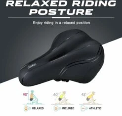BOTC Fietszadel - Unisex - Extra Comfortabel - Inclusief Waterdichte Zadelhoes - Ventilerend 8 BOTC Fietszadel - Unisex - Extra Comfortabel - Inclusief Waterdichte Zadelhoes - Ventilerend -Fietsaccessoire Winkel 1200x1141 5