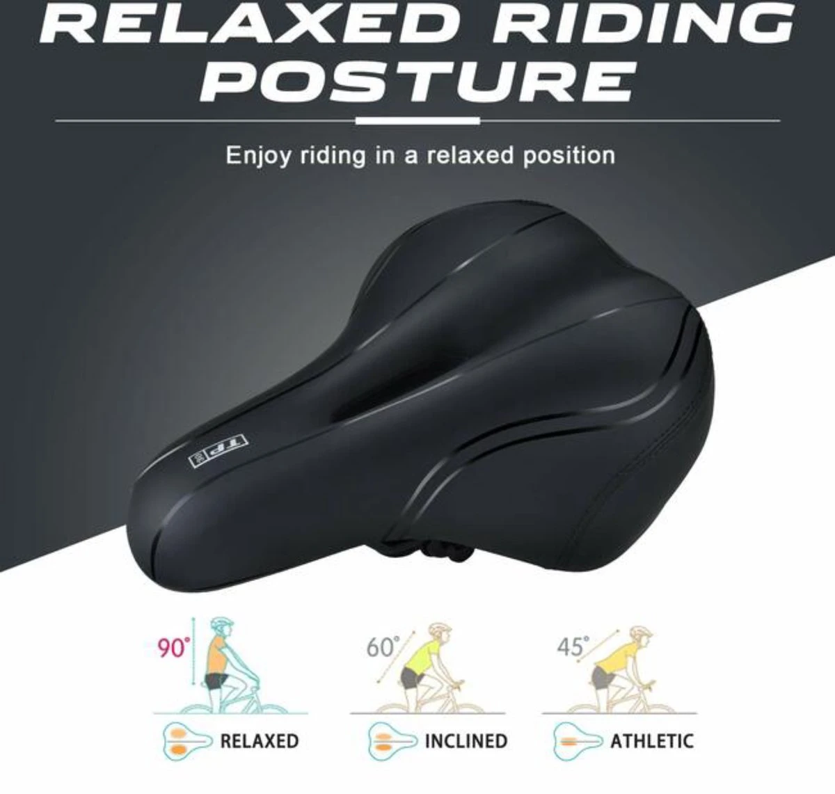 BOTC Fietszadel - Unisex - Extra Comfortabel - Inclusief waterdichte zadelhoes - Ventilerend BOTC Fietszadel - Unisex - Extra Comfortabel - Inclusief Waterdichte Zadelhoes - Ventilerend -Fietsaccessoire Winkel 1200x1141 5