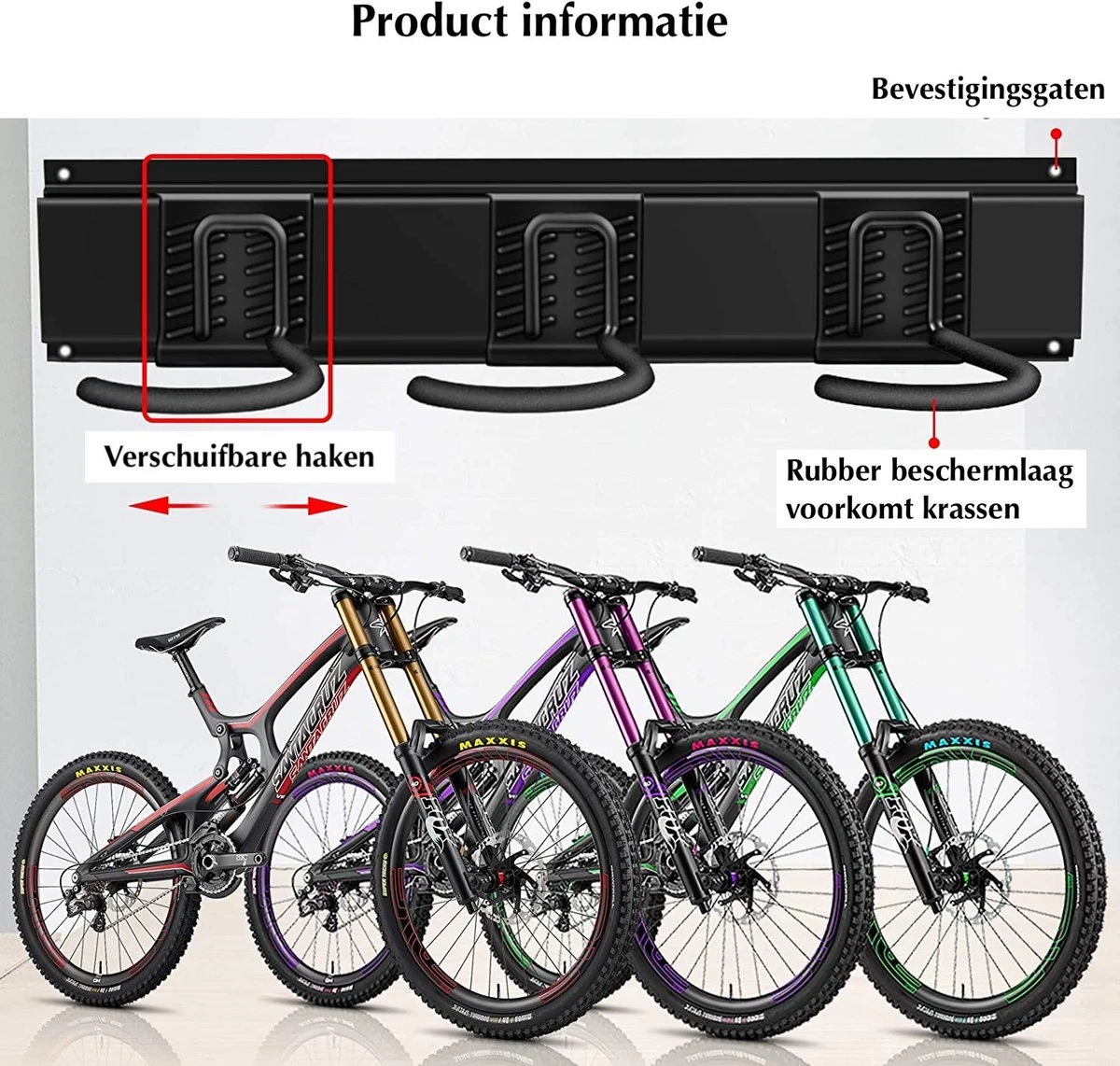 SODEAL Fiets Ophangsysteem - Fietshaak - Fiets Ophangbeugel - Muurbeugel Fiets - Fietsenrek - Fietsbeugel - Mountainbike SODEAL Fiets Ophangsysteem - Fietshaak - Fiets Ophangbeugel - Muurbeugel Fiets - Fietsenrek - Fietsbeugel - Mountainbike -Fietsaccessoire Winkel 1200x1142 2