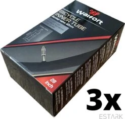 ESTARK® - 3 X Binnenband 28 Inch / 28" Voor De Fiets / Dunlop Ventiel / Racefiets / Mountainbike / 40 Mm / Band 40 / 30 - 622 Wiel / 28 * 1 5/8 * 1 3/8 / 28 " (A) -Fietsaccessoire Winkel 1200x1143 3