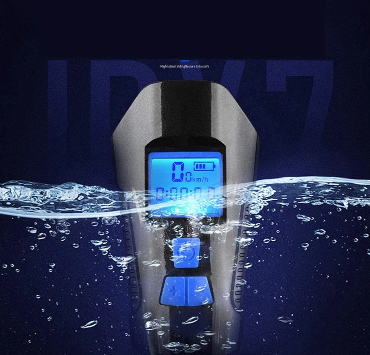 Voorlicht fiets - Fietslicht - Led voorlamp - 500 lumen - Usb oplaadbaar - Waterdicht - Koplamp fiets - Snelheidsmeter - Claxon - Vier standen Voorlicht Fiets - Fietslicht - Led Voorlamp - 500 Lumen - Usb Oplaadbaar - Waterdicht - Koplamp Fiets - Snelheidsmeter - Claxon - Vier Standen -Fietsaccessoire Winkel 1200x1152 3