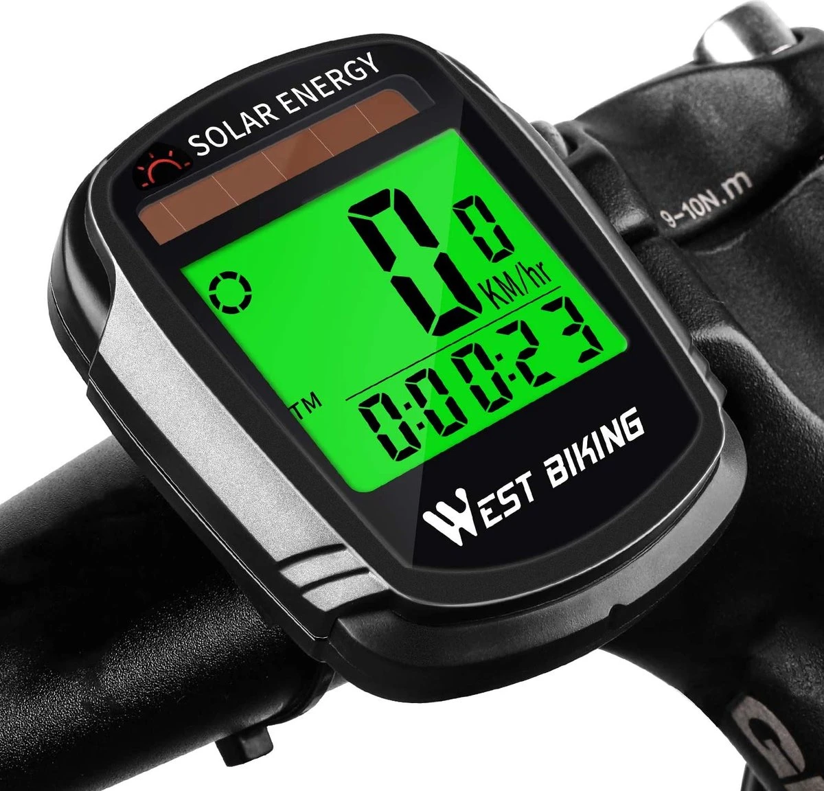 Draadloze Verlichte Fietscomputer - USB Oplaadbaar- Op Zonne- Energie - Kilometerteller - Klok - Calorie Teller - Snelheidsmeter - Auto Wake - IPX7 Waterdicht - 5 Talen - Met Verlichte LCD Display - Multifunctioneel - Inclusief Sensor - Zwart Draadloze Verlichte Fietscomputer - USB Oplaadbaar- Op Zonne- Energie - Kilometerteller - Klok - Calorie Teller - Snelheidsmeter - Auto Wake - IPX7 Waterdicht - 5 Talen - Met Verlichte LCD Display - Multifunctioneel - Inclusief Sensor - Zwart -Fietsaccessoire Winkel 1200x1152 7