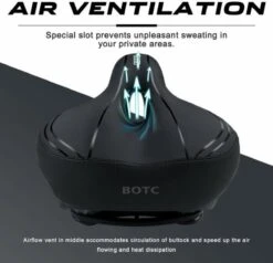 BOTC Fietszadel - Unisex - Extra Comfortabel - Inclusief Waterdichte Zadelhoes - Ventilerend 5 BOTC Fietszadel - Unisex - Extra Comfortabel - Inclusief Waterdichte Zadelhoes - Ventilerend -Fietsaccessoire Winkel 1200x1156 3