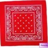 Finnacle - Hip Hop Bandana 100% Katoen Bandana Rood Vierkante Sjaal 50cm * 50cm Hoofdband Boerenzakdoek Voor Vrouwen/Mannen/Jongens/Meisjes