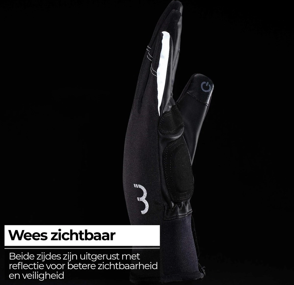 BBB Cycling ColdShield Fietshandschoenen Winter - Fiets Handschoenen Touchscreen - 0-10 ℃ - Winddicht - Zwart - Maat M BBB Cycling ColdShield Fietshandschoenen Winter - Fiets Handschoenen Touchscreen - 0-10 ℃ - Winddicht - Zwart - Maat M -Fietsaccessoire Winkel 1200x1160 2
