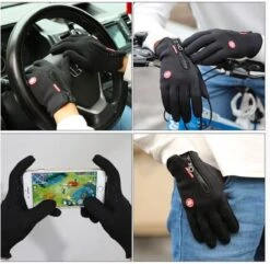 Fietshandschoenen Winter - Handschoenen - Sport Handschoenen Met Rits - Touchscreen Telefoon - Anti Slip Gloves - Heren / Dames - Maat S - Zwart - Kerst Cadeautje 4 Fietshandschoenen Winter - Handschoenen - Sport Handschoenen Met Rits - Touchscreen Telefoon - Anti Slip Gloves - Heren / Dames - Maat S - Zwart - Kerst Cadeautje -Fietsaccessoire Winkel 1200x1172 6