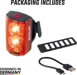 Sigma BUSTER RL 80 Flash USB Fiets Achterlicht - 80 Lumen - Oplaadbaar -Fietsaccessoire Winkel 1200x1173