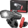 Strex LED Fietsverlichting Set - Voorlicht En Achterlicht - USB Oplaadbaar - Fietslamp - Fietslampjes - Zwart -Fietsaccessoire Winkel 1200x1177 1