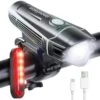 LED Fietsverlichting Set – Oplaadbaar Via USB - Voorlicht En Achterlicht - Waterbestendig - Complete Fietslamp Set -Fietsaccessoire Winkel 1200x1179