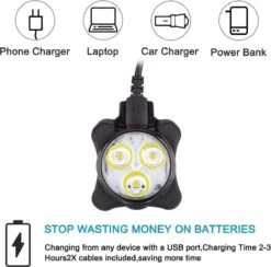 Merkloos LED Fietsverlichting USB Oplaadbaar - 4 Modes - Waterbestendig - Fietslicht - Fietslampjes -Fietsaccessoire Winkel 1200x1184 1