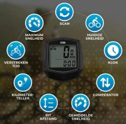 Kilometerteller Fiets - Waterdicht En Bedraad - Snelheidsmeter - Fietscomputer - Fiets Accessoires - Mountainbike Accesoires -Fietsaccessoire Winkel 1200x1187 2