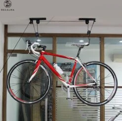 Recalma Fietslift - 60 Kg Draagkracht - Fietstakel - Universeel Ophangsysteem - Elektrische Fiets - Zwart 6 Recalma Fietslift - 60 Kg Draagkracht - Fietstakel - Universeel Ophangsysteem - Elektrische Fiets - Zwart -Fietsaccessoire Winkel 1200x1190