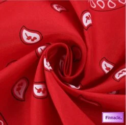 Finnacle - Hip Hop Bandana 100% Katoen Bandana Rood Vierkante Sjaal 50cm * 50cm Hoofdband Boerenzakdoek Voor Vrouwen/Mannen/Jongens/Meisjes -Fietsaccessoire Winkel 1200x1191 6